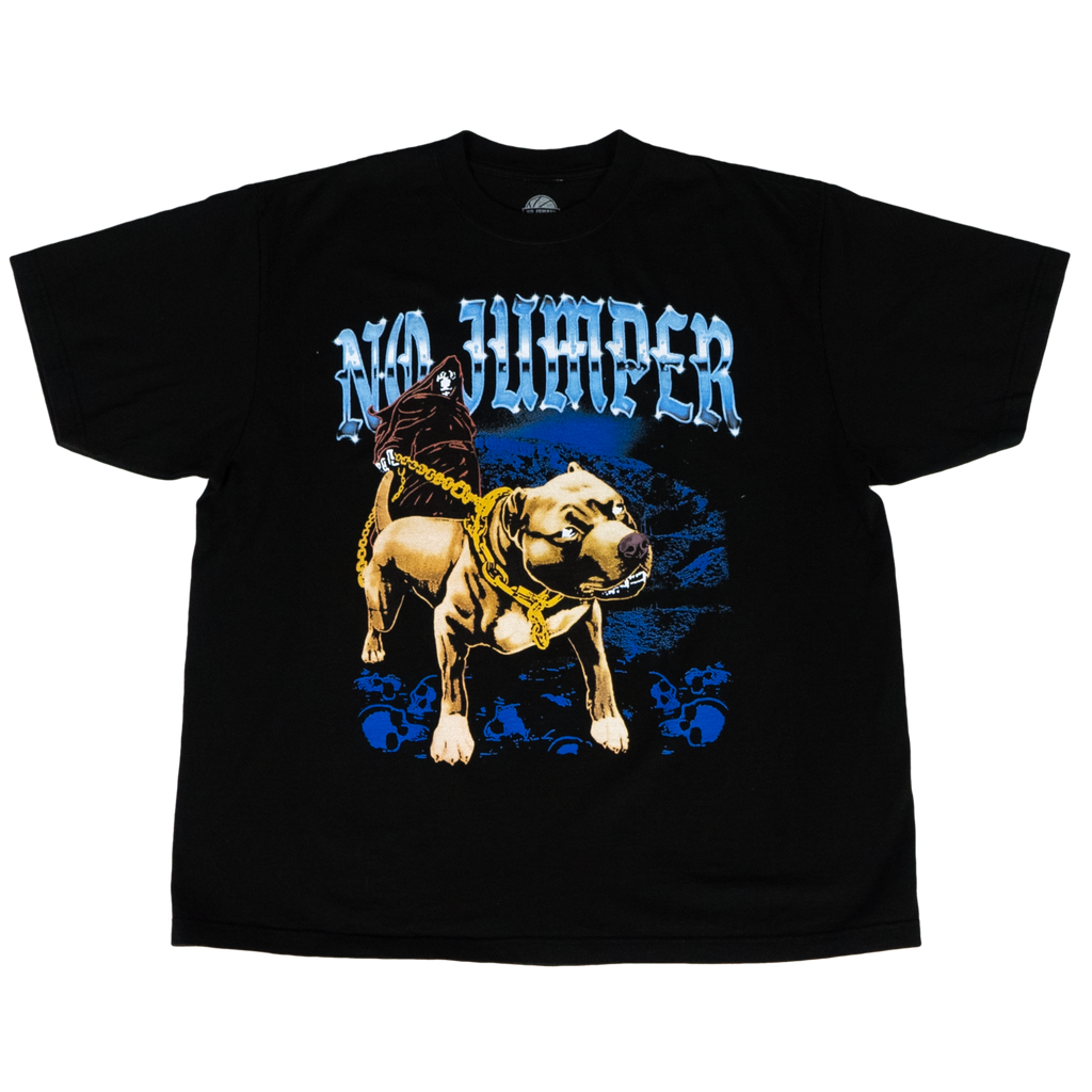 GRIM DOG S/S TEE - BLACK